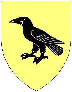 The coat of arms of the Corbett family