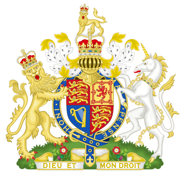Royal coat of arms of UK